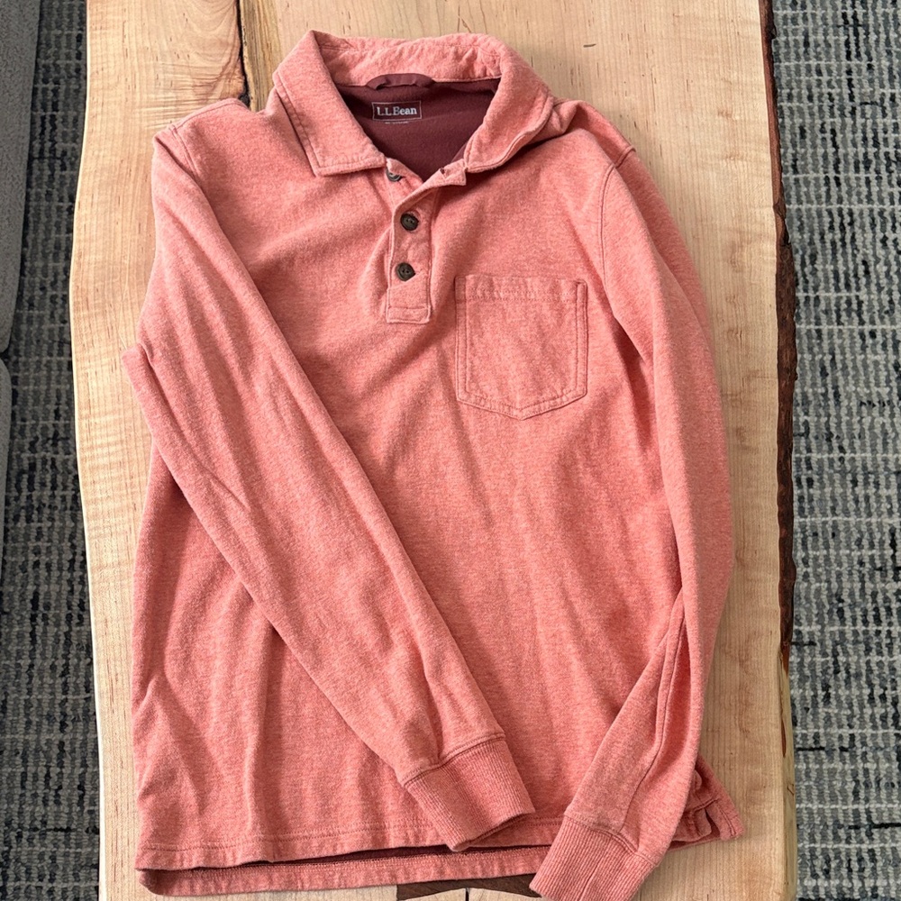 L.L. Bean Coral Polo Shirt